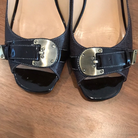 Cole Haan Nike Air Brown Slingback Heels - Picture 4 of 7